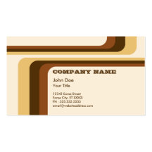 retro stripes : v.2 : business cards