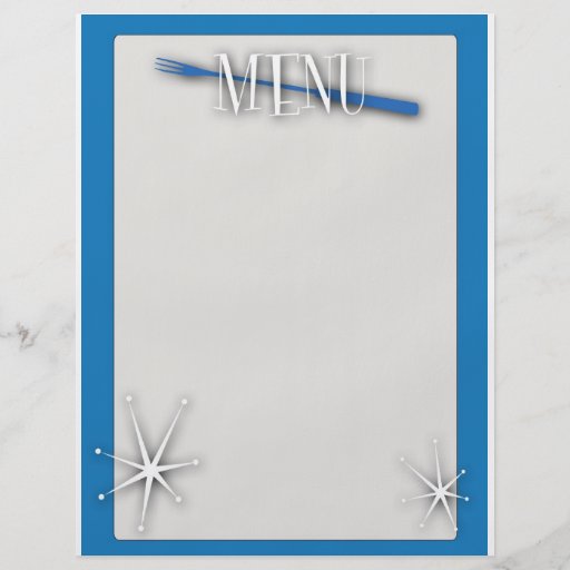 Меню Для Кафе Пустой Бланк - domariga