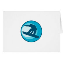 Rétro style de surf des neiges cartes