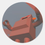 Retro Style Robot 3 Sticker