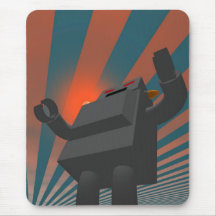 Retro Style Robot 4 Mousepad