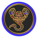 RETRO STYLE SCORPION STICKER