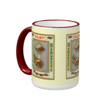 Retro style Thanksgiving mug