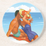 Retro Summer Lovers coasters