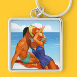 Retro Summer Lovers keychains