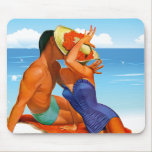 Retro Summer Lovers mousepads