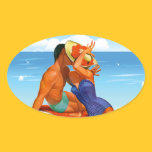 Retro Summer Lovers stickers
