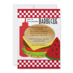 Retro Summer Party Barbecue Invitation BBQ