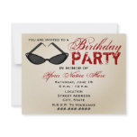 Retro Sunglasses Birthday Party Invitation