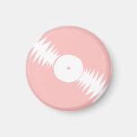 Rétro super Girly rose d'album de disque vinyle le Aimant