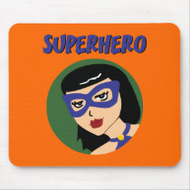 Retro Superhero Mousepads