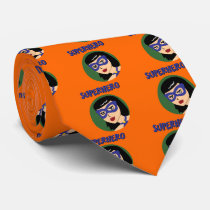 Retro Superhero Custom Tie