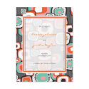 Retro Sushi Flower Squares Save The Date Postcard