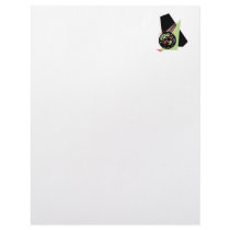 retro swirl bowling ball customized letterhead