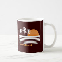 Rétro tasse de Miami Beach