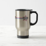 Rétro tasse de voyage d'Airedale Terrier d'étoile