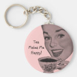 Retro Tea Keychain