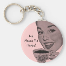 Retro Tea Keychain