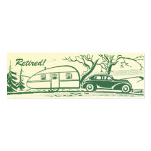 Rétro télécarte de campeur modèles de cartes de visite