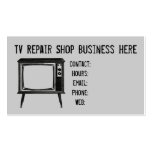 Retro Television Set Repair Shop Business Card