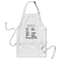 Retro Texting (Internatonal Morse Code) Aprons