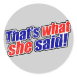 Retro That's What She Said Sticker