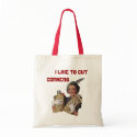 RETRO THE HAPPY COUPON CLIPPER BAGS TOTE BAG