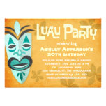 Retro Tiki Luau Party Invitations