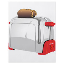 Retro Toaster Flyer Design