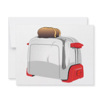 Retro Toaster Custom Invitations