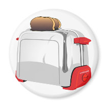 Retro Toaster Magnet