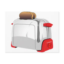 Retro Toaster Postcard