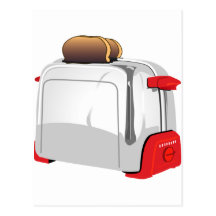 Retro Toaster Postcard