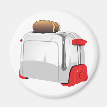 Retro Toaster Refrigerator Magnets
