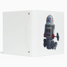 Retro Toy Robot Number 7 Avery Binder