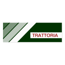 retro TRATTORIA Business Card