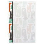 Retro Tuba Patttern stationery