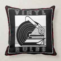 Retro Turntable American MoJo Pillow