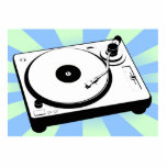 Retro Turntable Photo Cut Outs