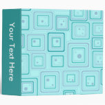 Retro Turquoise 3 Ring Binders