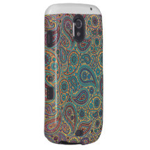 Retro Turquoise Rainbow Paisley motif Samsung Galaxy Nexus Covers