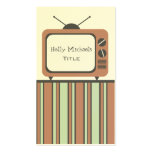 Retro TV Set Business Card