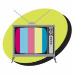 retro tv television photo sculptures