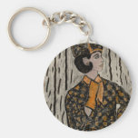 Retro Uptown Girl Keychain