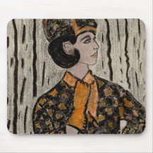 Retro Uptown Girl Mousepad
