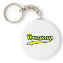 Retro Uruguay Keychain