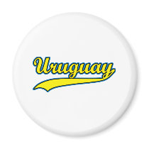 Retro Uruguay Magnet