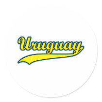 Retro Uruguay Round Stickers