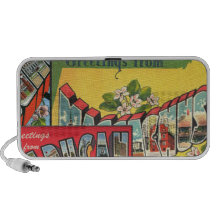 Retro Vacation Cards Travel Speakers