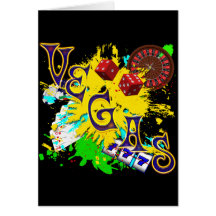 RETRO VEGAS GREETING CARDS